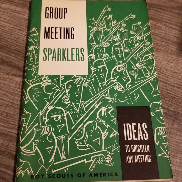 Vintage boy scouts group meeting sparklers paperback Book 1973 Printing - Picture 1 of 7